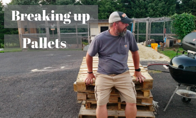 Breaking apart pallets – vintage nail puller