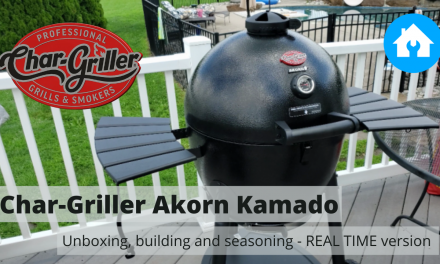 Char-Griller Akorn Kamado | Unboxing, assembly, seasoning | REAL TIME