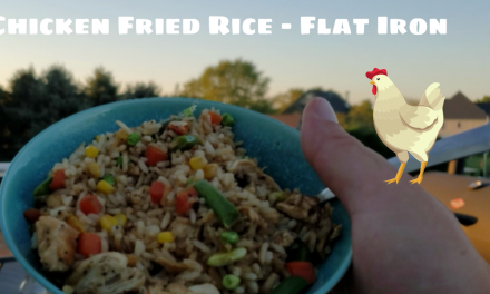 Super Easy Chicken Fried Rice on the Char-Griller Flat Iron