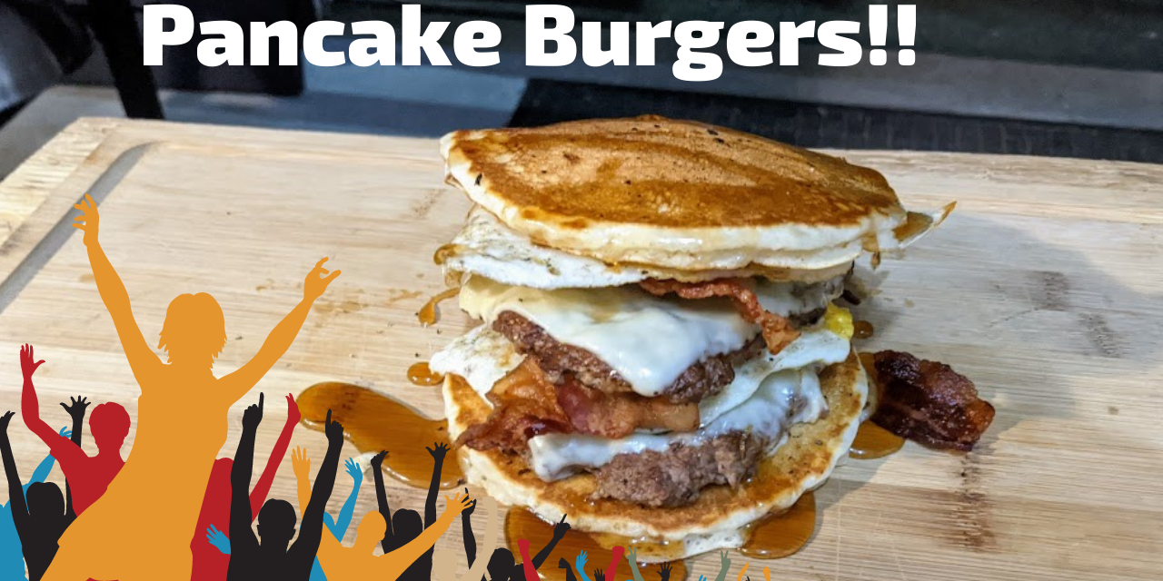 Pancake Burgers on the Char-Griller Flat Iron!