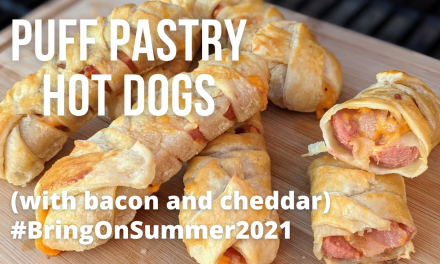 Puff Pastry Cheddar & Bacon Hot Dogs