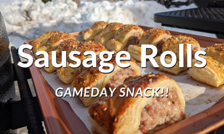 Gameday Sausage Rolls on the Char-Griller Akorn
