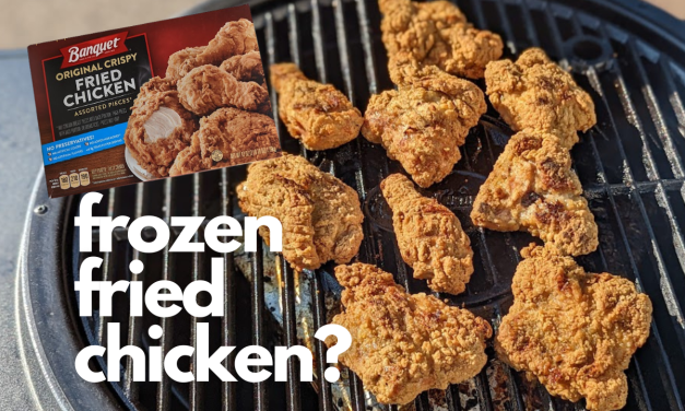 Frozen Fried Chicken on the Grill?  Char-Griller AKORN Auto-Kamado