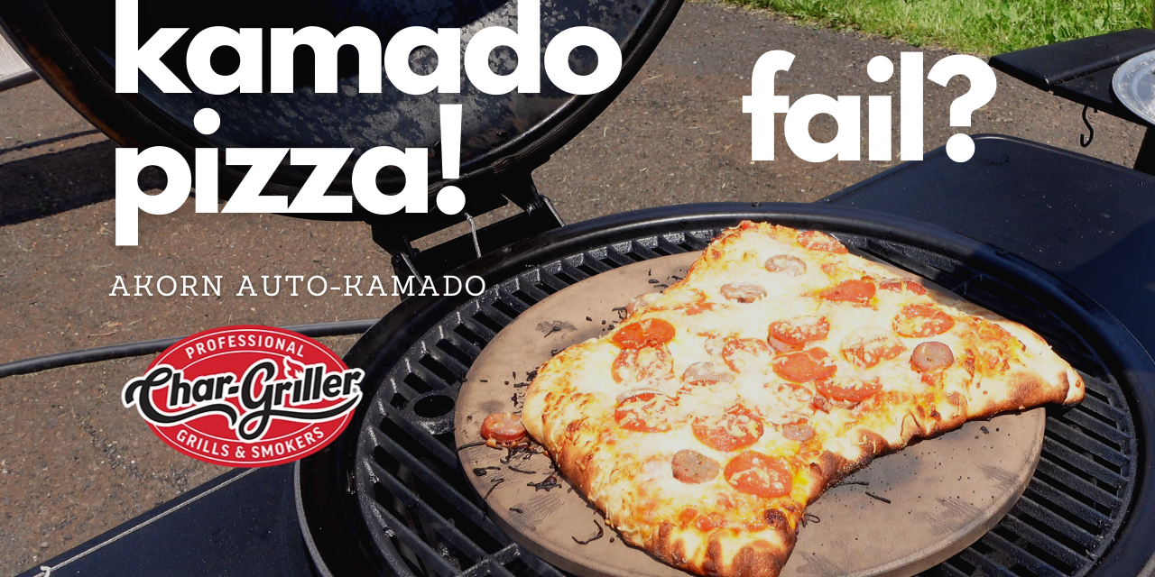 Pizza on the Char-Griller AKORN Auto-Kamado at 650F – Fail? lol