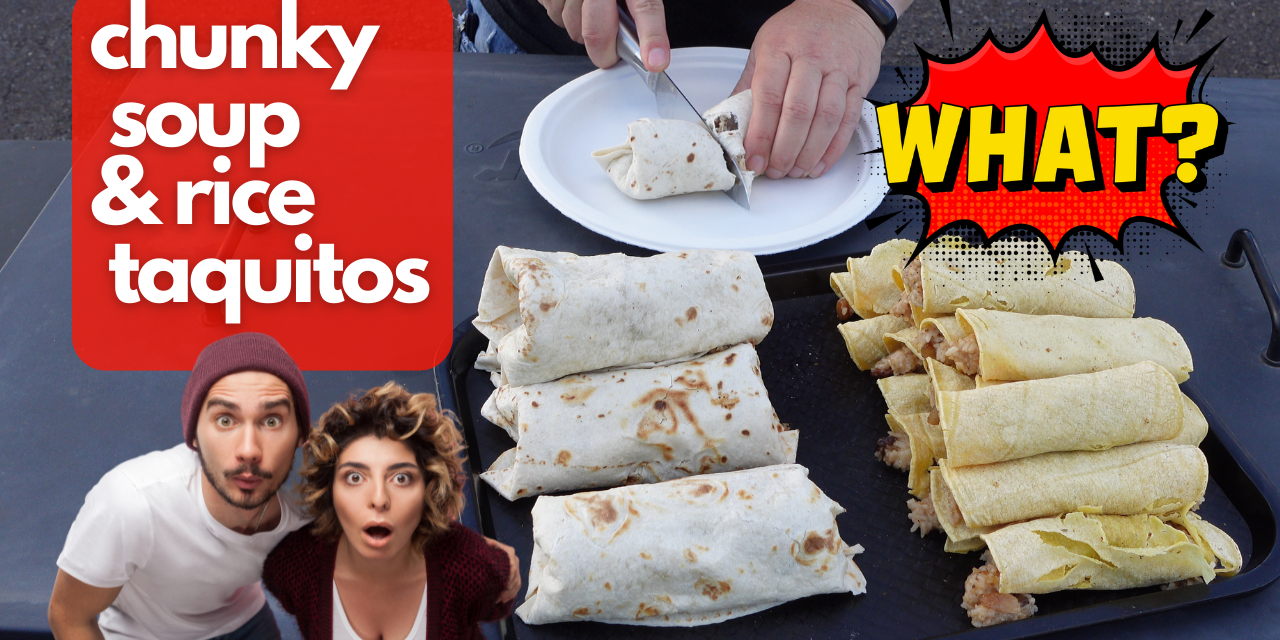 Just because you CAN do it, should you do it??  Chunky soup / rice / cheese taquitos and burritos!!